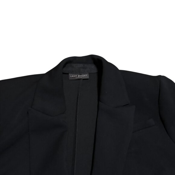 Lane Bryant Journey Black Blazer Button-Down Scuba Stretch Plus Size 22 Women's - Picture 3 of 14